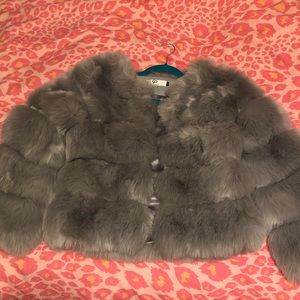Faux fur jacket